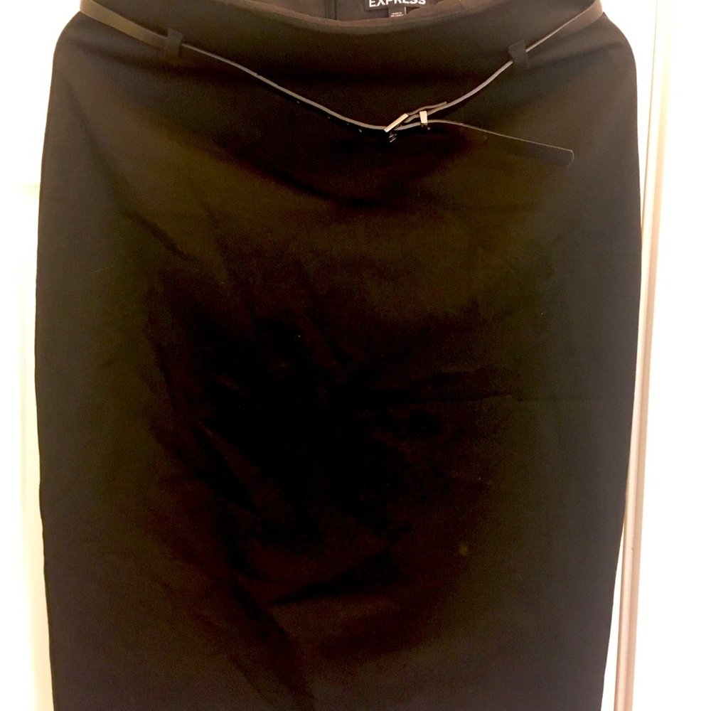 Express black pencil skirt
